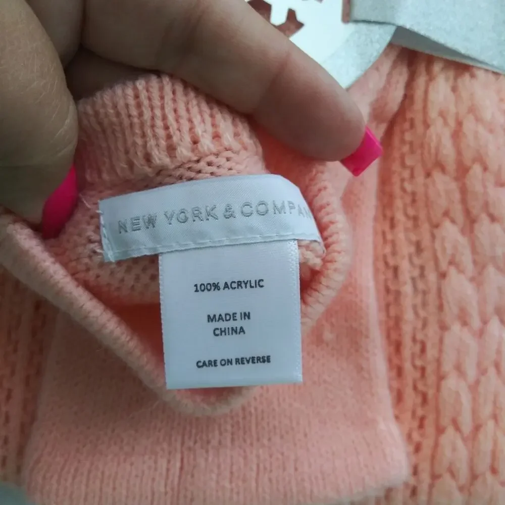 New York & company SCARF & Glove Gift set-Lurex Orange